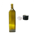 250ml 500ml 750ml 1 Liter Empty Marasca Edible Oil Green Glass Olive Oil Bottles with Lid